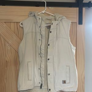 Off white Carhartt hooded vest 🌻size L